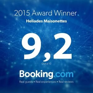 Heliades Maisonettes Booking.com award