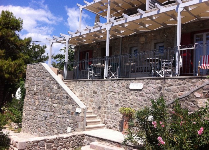 Stairs to veranda and entrance